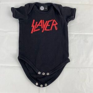 Slayer Thrash Metal Rock & Roll Black Baby Bodysuit and Infant Onesie 3 months
